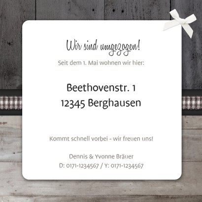 Umzugskarte Romantisches Haus 3