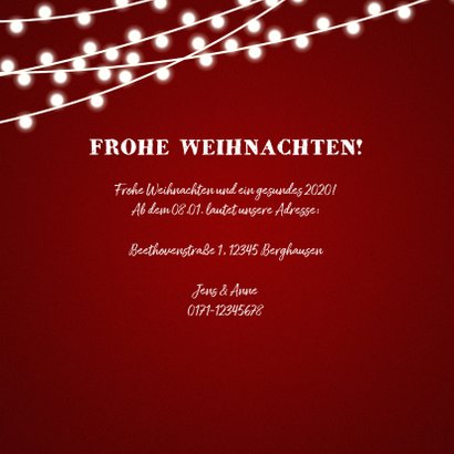 Umzugskarte zu Weihnachten Wegweiser mit Schnee 3
