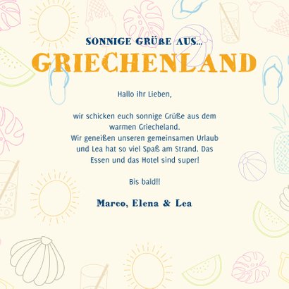 Urlaubskarte vier Fotos und anpassbares Land 3