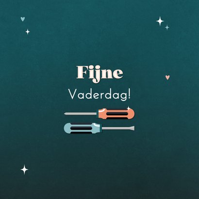 Vaderdag humor woordspeling op jou kan ik bouwen gereedschap 2