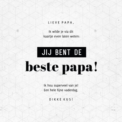 Bonus regel Grammatica Vaderdag jij bent de beste papa grafisch | Kaartje2go