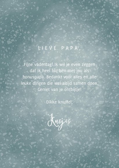 Vaderdag kaart beste bonus papa met hartje en banner 3