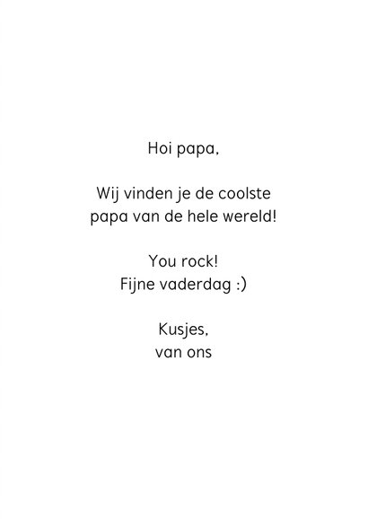 Vaderdag kaart grappig dad you rock 3