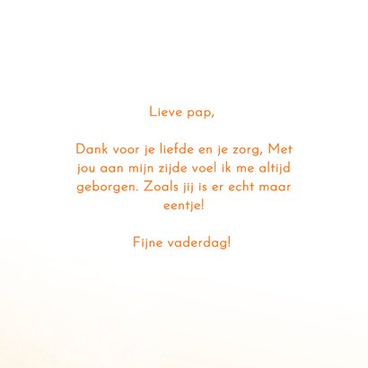 Vaderdag kaart lief grappig zoals jij is er maar eendje 3