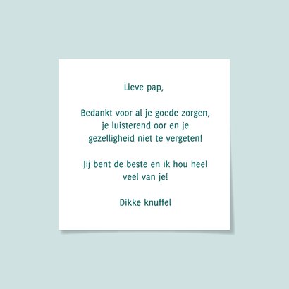 Vaderdag kaart met moderne hartjes ballonnen en eigen foto 3