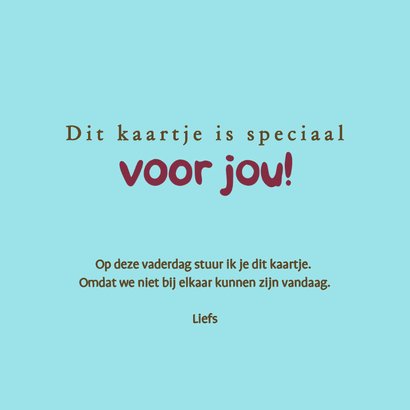 Vaderdag kaart met prijsbeker en aanpasbare naam 3