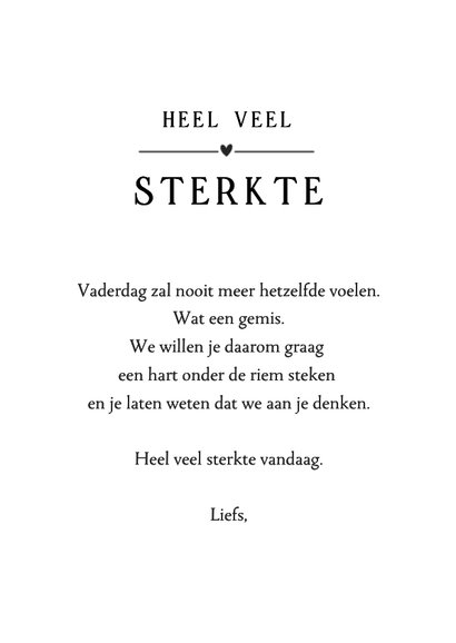 Vaderdag sterkte kaart zwart-wit met illustratie vlinder 3