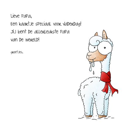 Vaderdagkaart alpaca - Voor de allerliefste alPAca 3