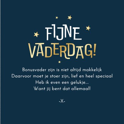 Vaderdagkaart bonus papa hip stoer goud sterren 3