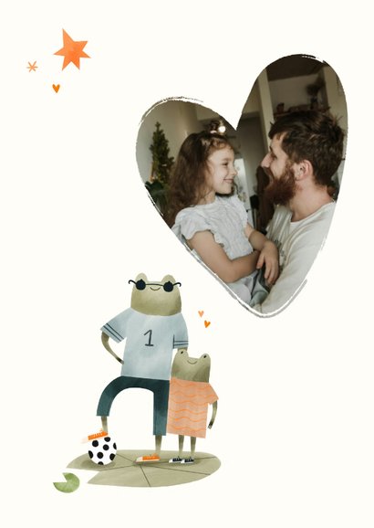 Vaderdagkaart coolste papa en dochter hartjes sterren 2