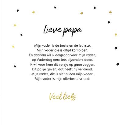 Vaderdagkaart coolste vader van het universum goud 3
