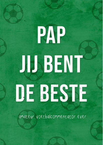 Vaderdagkaart grappig je bent de beste amateur commentator 2