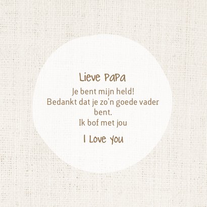 Vaderdagkaart happy Father's Day rustiek 3