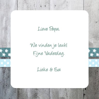 Vaderdagkaart Hart Hout Lintjes 3
