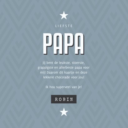 Vaderdagkaart leukste papa grafisch met foto's 3
