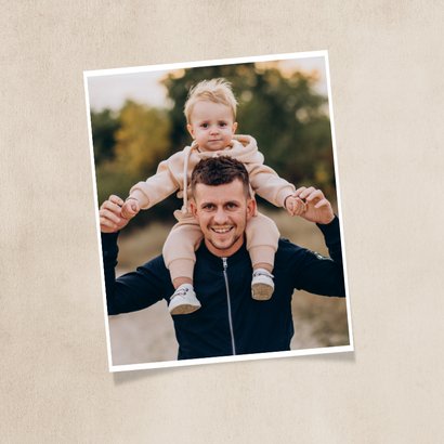 Vaderdagkaart liefste bonus papa houten hart fotocollage 2