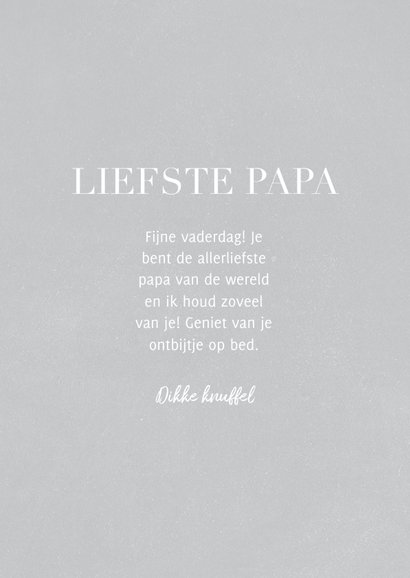 Vaderdagkaart 'liefste papa' met grote foto  3