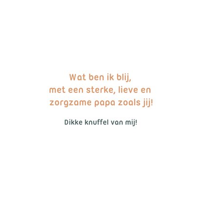 Vaderdagkaart lijntekening jongen op schouders 3