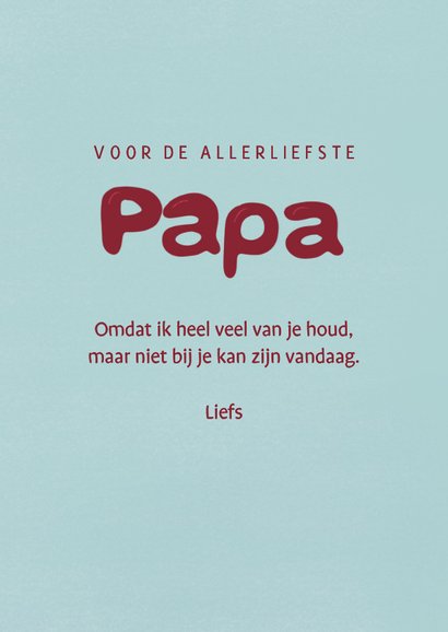 Vaderdagkaart met blouse en stropdas 3