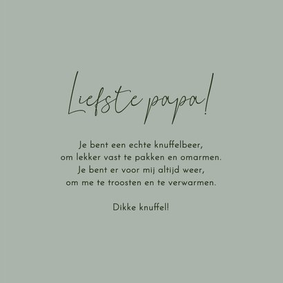 Vaderdagkaart met confetti en liefste papa groen 3
