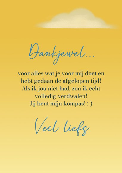 Vaderdagkaart met kompas 3