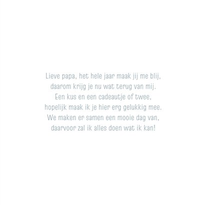 Vaderdagkaart minimalistisch 'liefste papa' 3