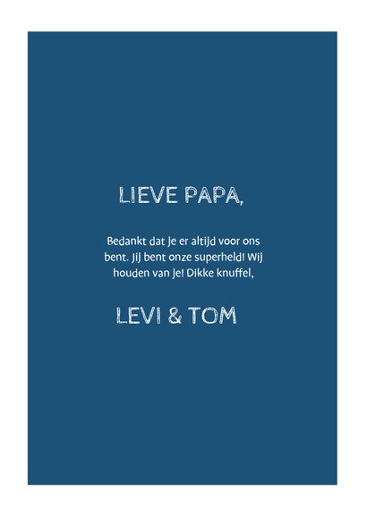 Vaderdagkaart 'PAPA' fotocollage aanpasbare kleur 3