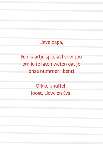 Vaderdagkaart papa is een kanjer 3