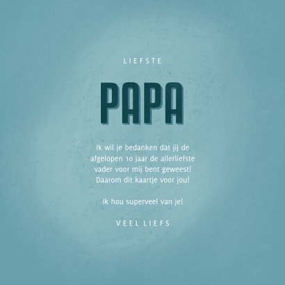 Vaderdagkaart PAPA met hart en naam 3