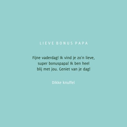Vaderdagkaart super bonus papa typografisch blauw 3