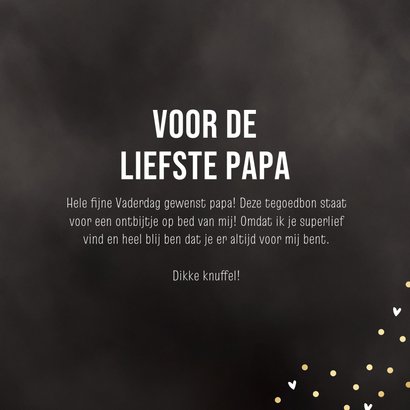 Vaderdagkaart tegoedbon met kraft tickets en gouden confett 3