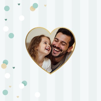 Vaderdagkaart voor de liefste papa hip met confetti 2