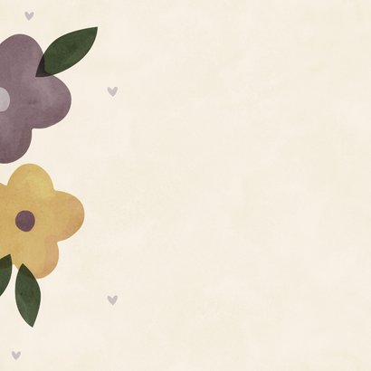 Vaderdagkaart wensvader met bloemen 2