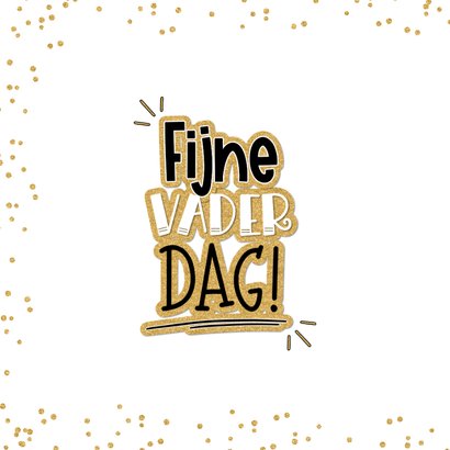 Vaderdagkaartje handlettering jij bent goud waard goudlook 2