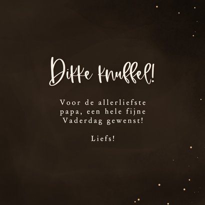 Vaderdagkaartje met foto dikke knuffel met lichtgevend hart 3