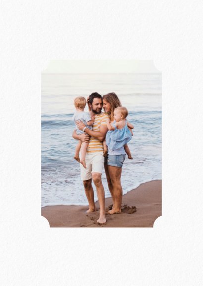 Vakantie fotokaartje met gouden zonnetje 2