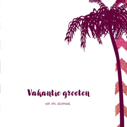 Vakantie groetjes hippe zomerse foto vakantie kaart 3