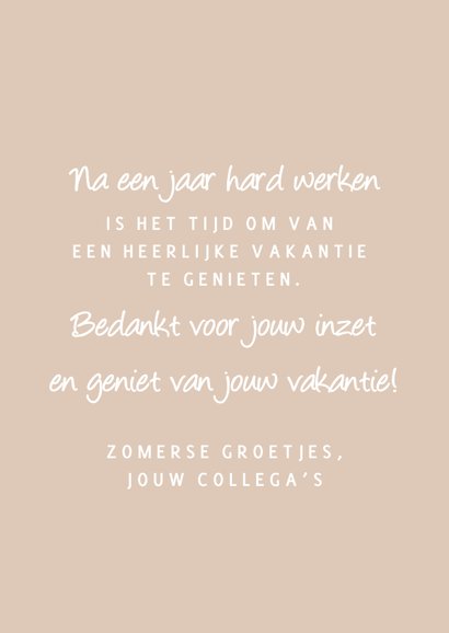 Vakantie kaart | Time to relax illustraties 3