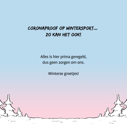 Vakantie Loeki wintersport strip auto 3