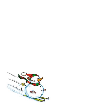 Vakantie wintersport strip ski piste 2