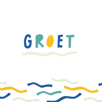 Vakantiegroet vrolijke golven 2