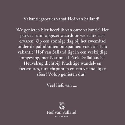 Vakantiegroetjes vanaf Hof van Salland! - Zomer 3