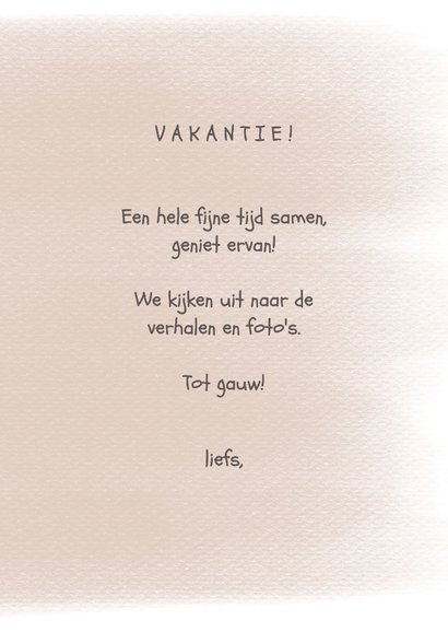 Vakantiekaart ansicht strandhuisjes 3
