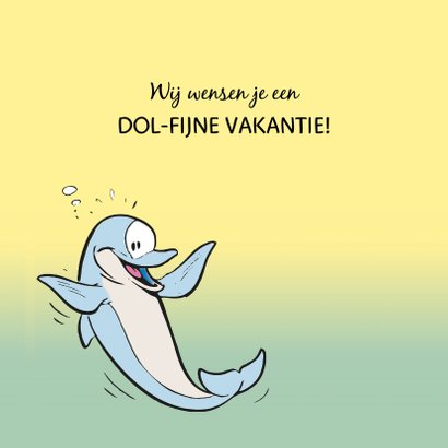 Vakantiekaart dolfijnen - A 3