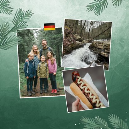 Vakantiekaart Duitsland Zwarte Woud foto dennentakken 2