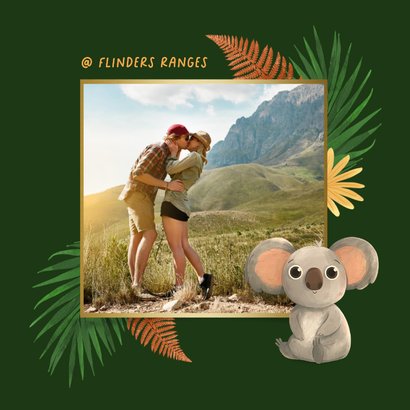 Vakantiekaart groetjes uit Australië fotocollage koala 2