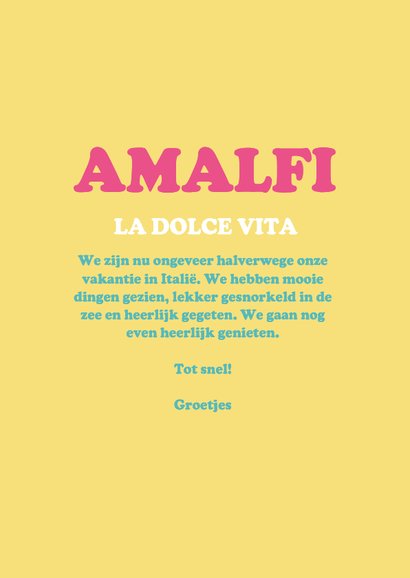 Vakantiekaart Italië poster hip 2 foto's aanpasbaar 3