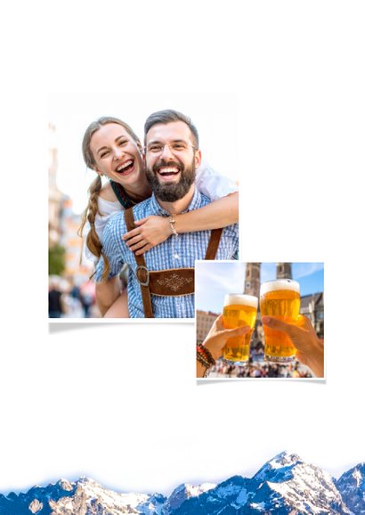 Vakantiekaart München Alpen bergen Duitsland Beieren 2