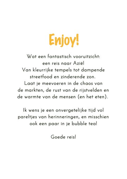 Vakantiekaart veel plezier Azië pho noodles grappig 3