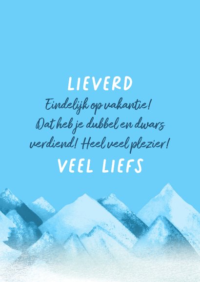 Vakantiekaart wintersport 3